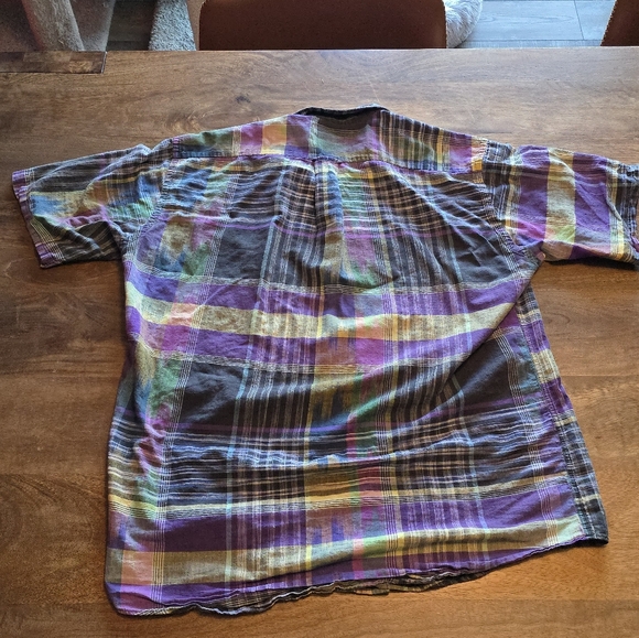 OshKosh B’gosh Indian Madras Plaid Shirt  100% Cotton 90's - Picture 6 of 9